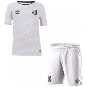 Santos FC Barn Hjemmedraktsett 2021-2022 Kortermet (+ Korte bukser)